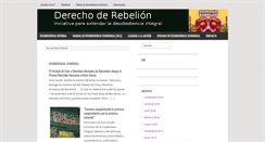 Desktop Screenshot of derechoderebelion.net